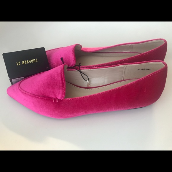 Pink Velvet Flats - Picture 3 of 5